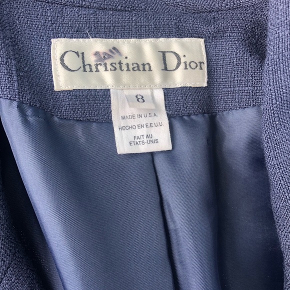 Vintage DIOR Navy Blazer - Picture 5 of 8